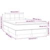 Box Spring Bed with Mattress Dark Green 120 x 200 cm Velvet