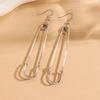 Paperclip Earrings for Women Safety Pin Stud Cartilage Earrings Unique Edgy Trendy Jewelry