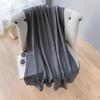 Cotton And Linen Scarf Women'S Literary And Artistic Long Solid Color Shawl Thin Versatile Neck Protection Silk Scarf Air Conditioner Outside The Room