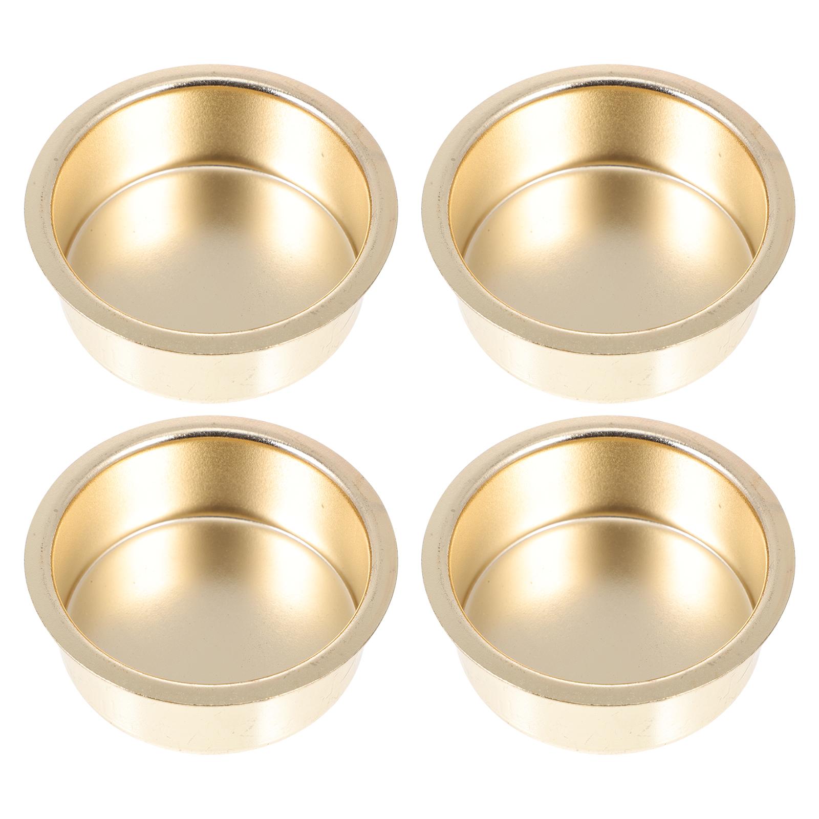 

4 шт. Чайная металлическая чашка Дорожный свадебный декор Мини-коробки для угощений Подставки Железный простой подсвечник DIY Подсвечники
