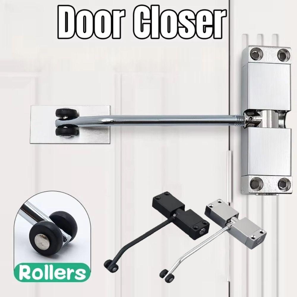 Adjustable Speed Door Closing Device Aluminum Zinc Zinc Alloy Heavy Duty Door Closer  Exterior Doors