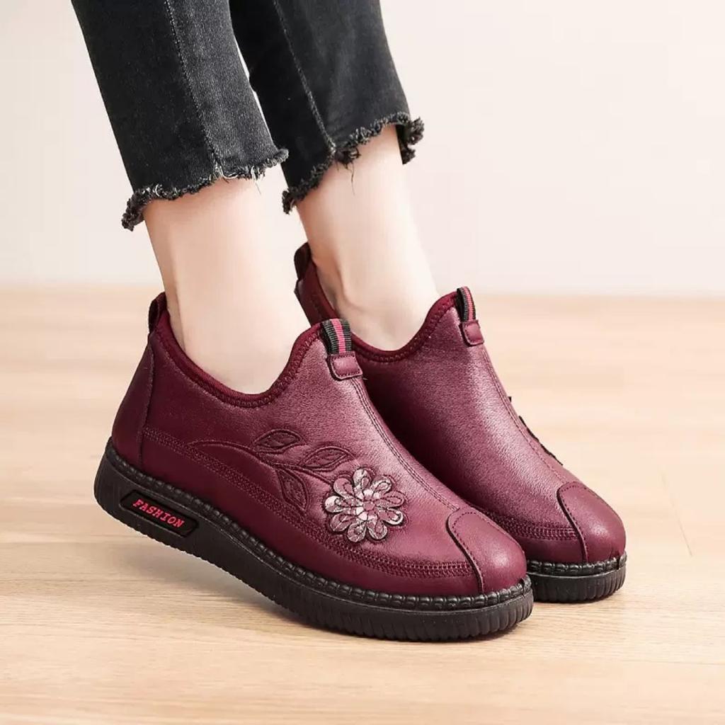 New Winter Design Warm Boots Comfort Casual Furry Keep Warm Fur Leather Sneakers for Women Winter Plush Ankle Boots