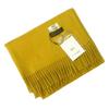 Women's Winter Solid Color Tassel Scarf - Thick Warm Korean Style Monochrome Imitation Cashmere Shawl