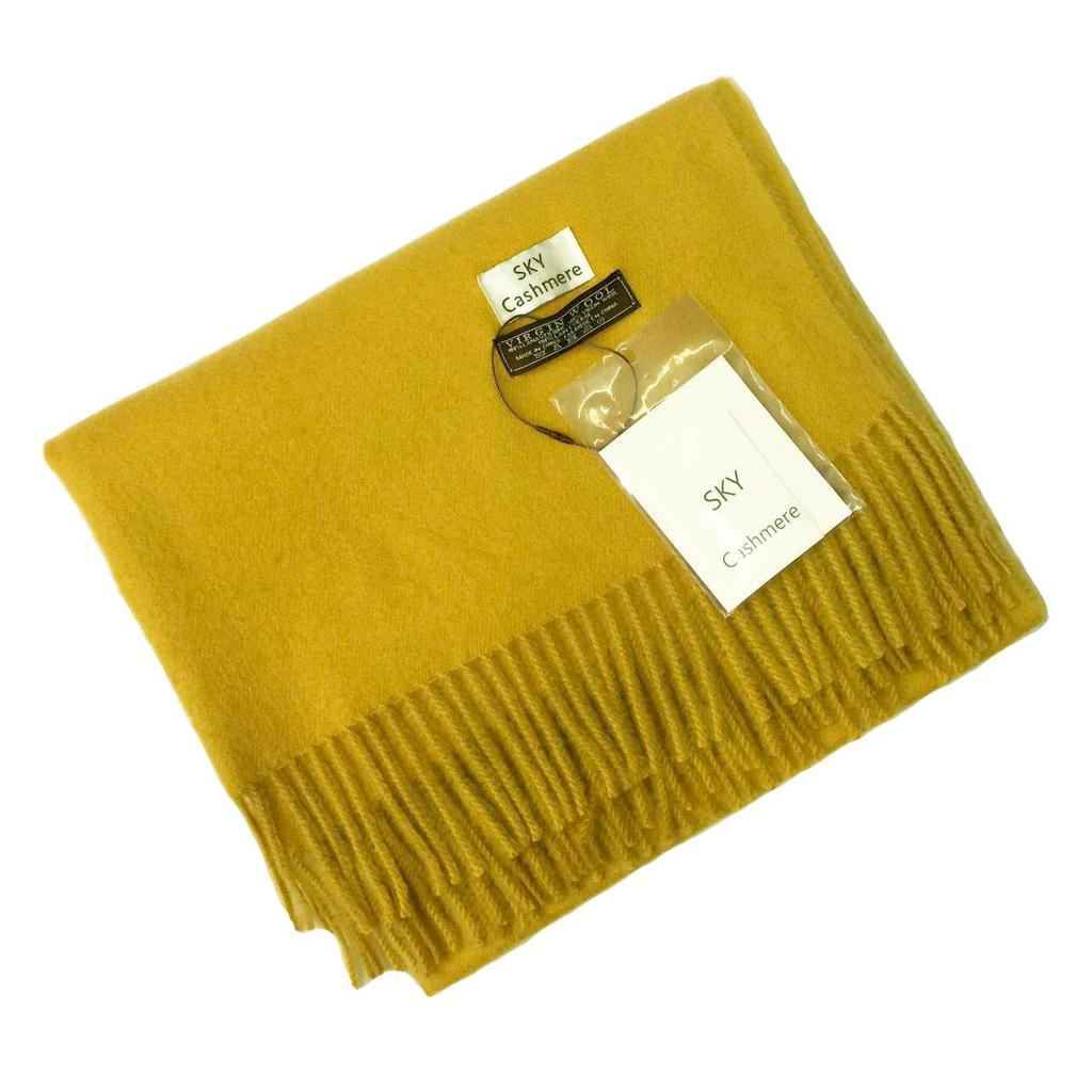 Women's Winter Solid Color Tassel Scarf - Thick Warm Korean Style Monochrome Imitation Cashmere Shawl