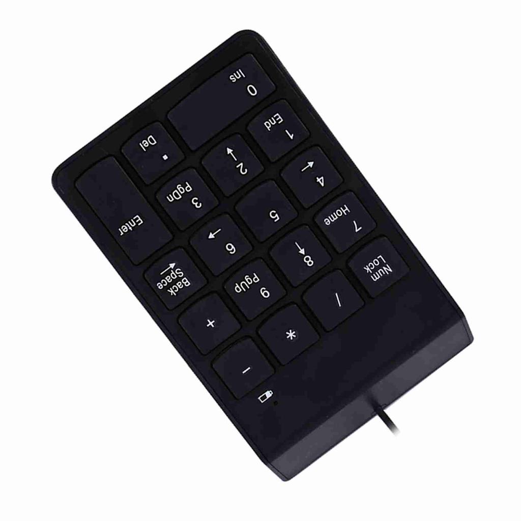 USB Numeric Keypad Mini Number Pad Numpad 18 Keys Keyboard for Laptop Desktop PC Pro