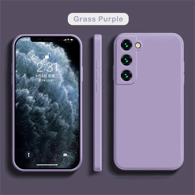 For Samsung Galaxy S2 S24 S23 S22 S21 S20 Ultra Plus FE A32 A1 A71 A2 A72 Phone Cover Candy Color Silicone Case