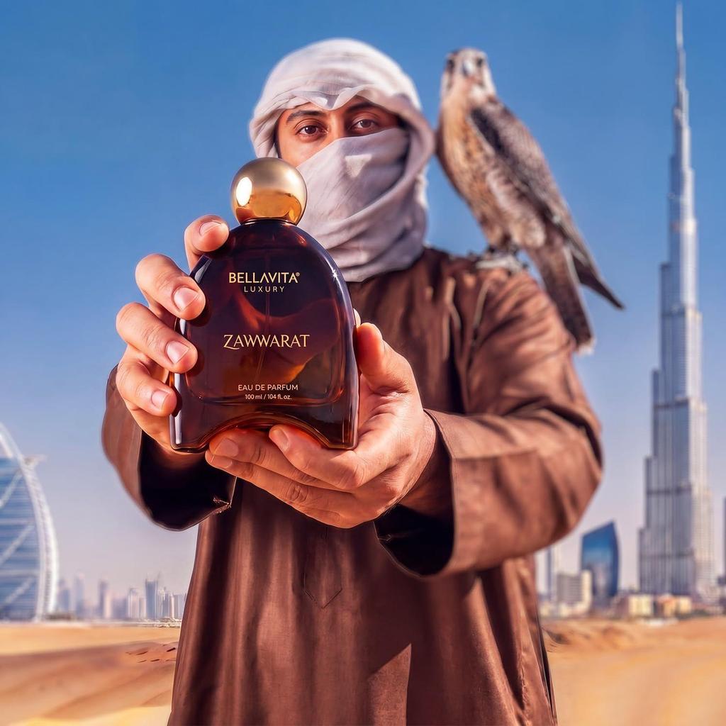 ZAWWARAT | Dubai Crafted | Perfume For Man | 100ml | 25% Perfume Oil Concentration | Bergamot, Coffee, Tonka & Musk | Premium Long Lasting Fragnance