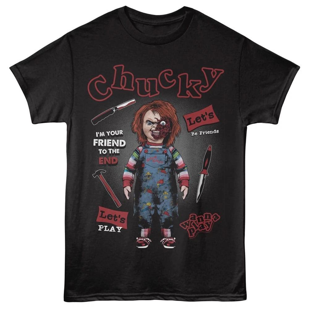 Child s Play Chucky Quotes Men s T Shirt L