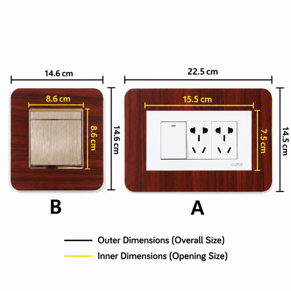Dustproof Socket Frame Cover Anti-Dirty Acrylic Wall Decor Home Wall Renovation