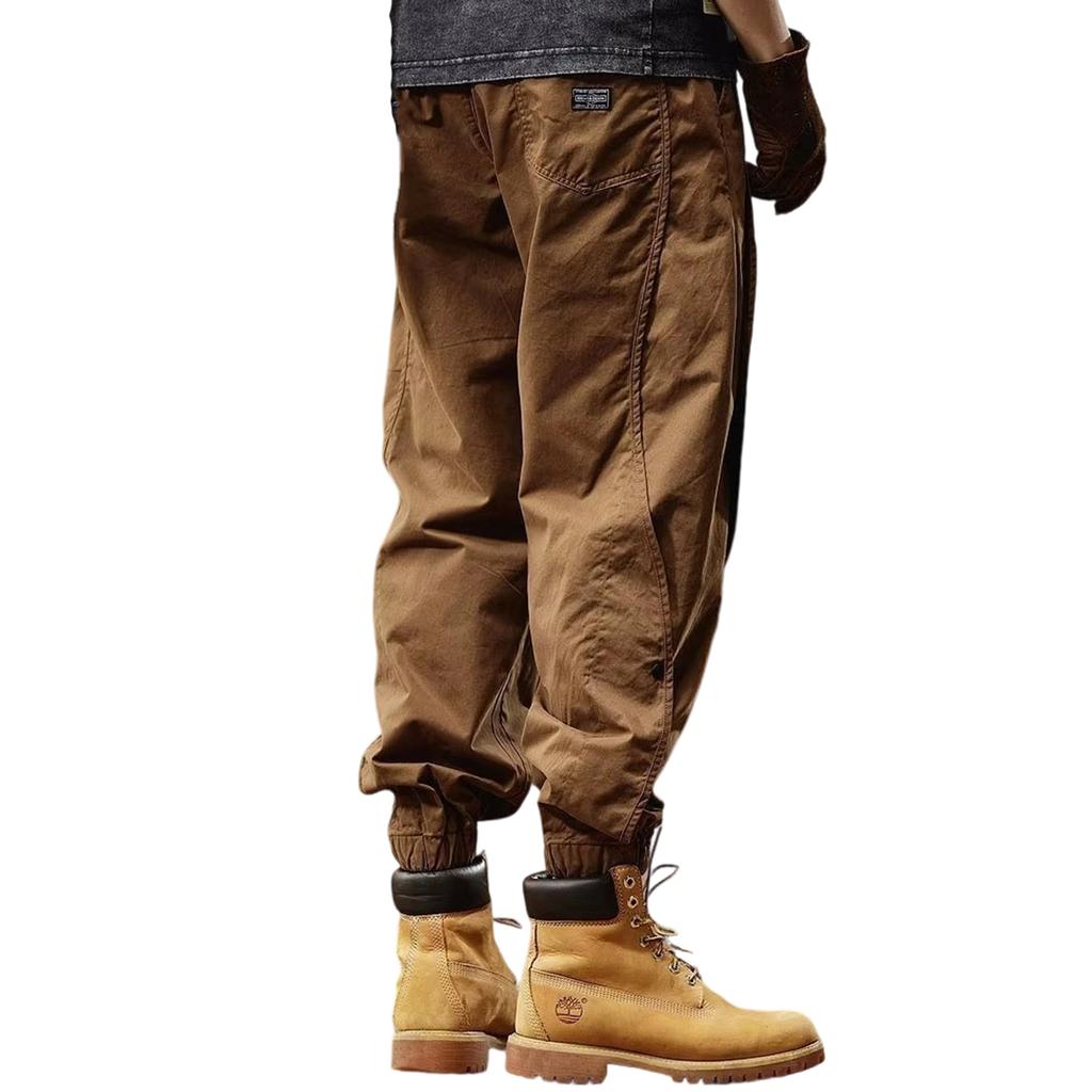 Męskie spodnie sportowe, spodnie casualowe, spodnie robocze z wieloma kieszeniami