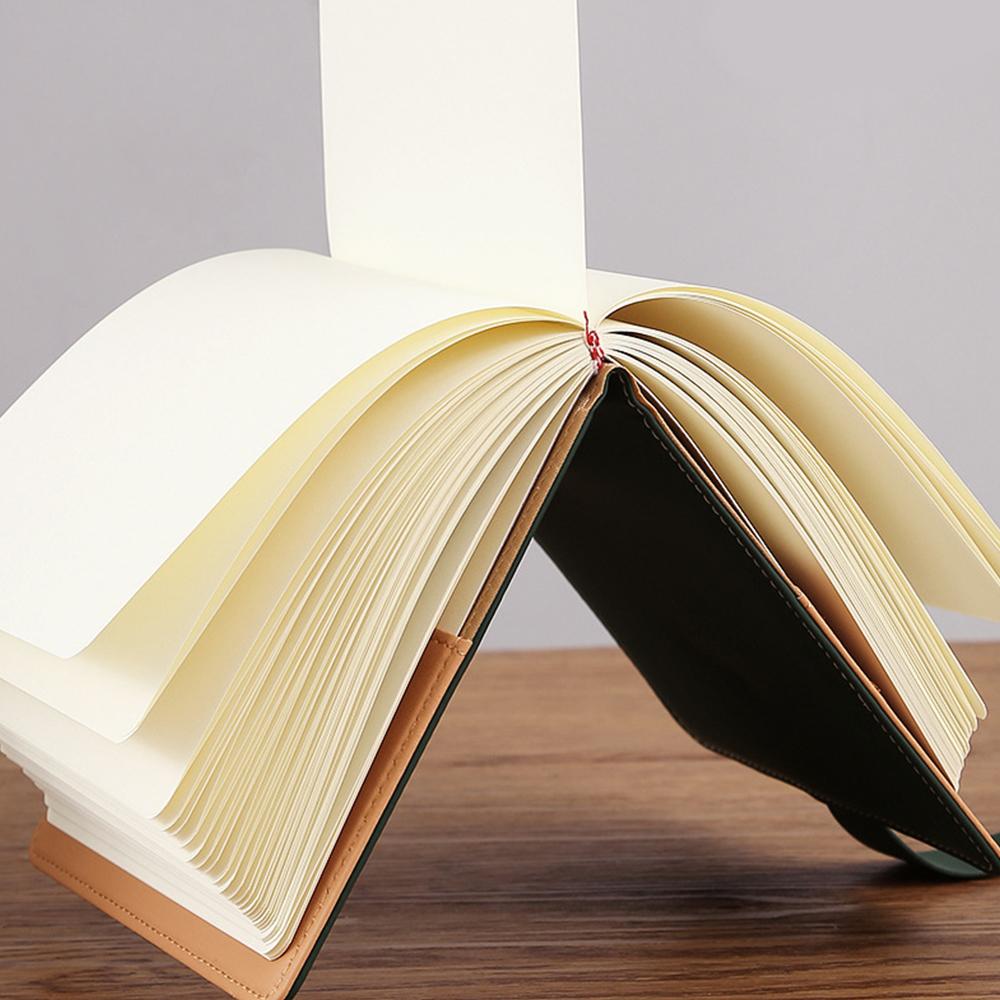 (Logo Can Be Engraved) Square Pocket Notebook, Buckle Notepad, Blank/lined/grid Inner Pages, Leather Business Ledger, Student Memo