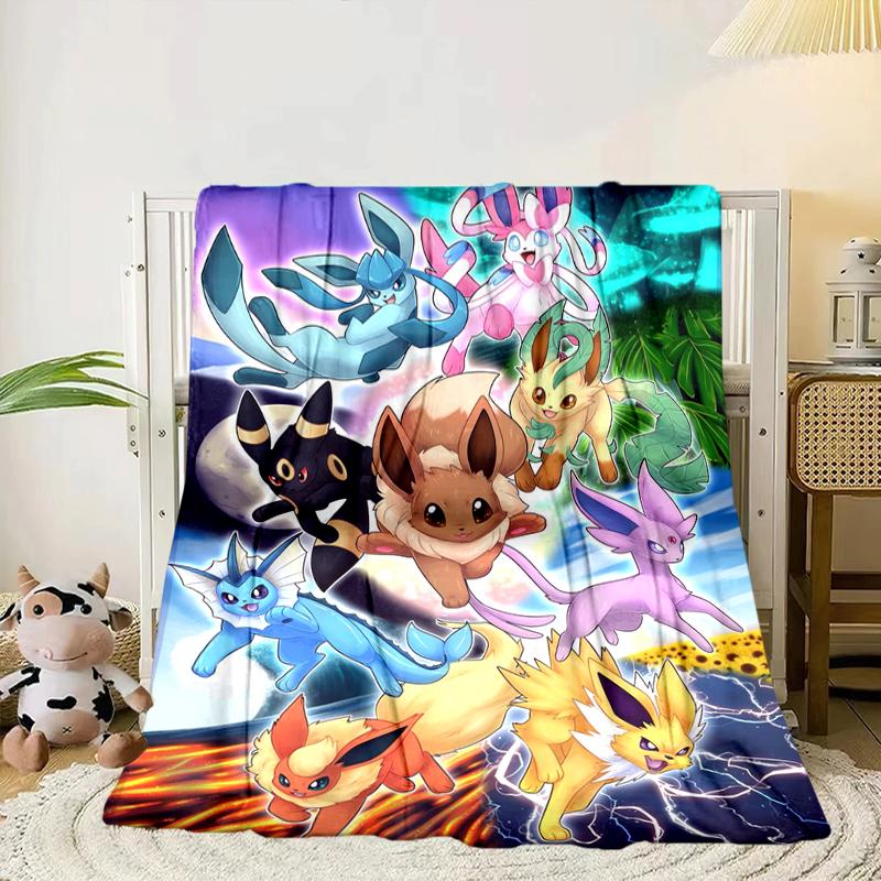 Stained Glass Pika Fantasy Blanket Flannel Blanket for bed, sofa, Camping, Hiking, Picnic Essentials, gift for family Fan gifts