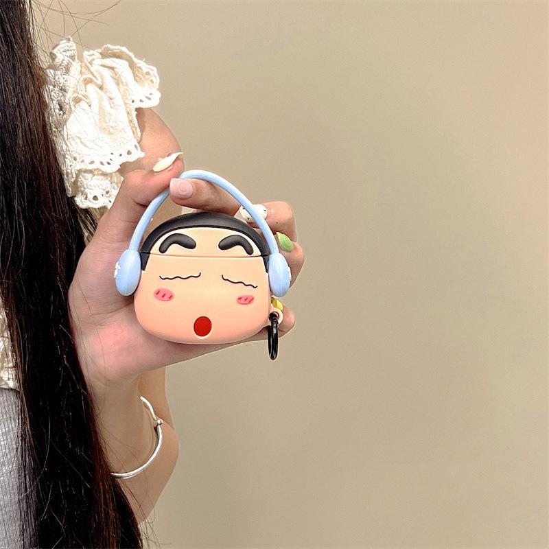Fun cartoon cute earphones New Apple AirPods1/2 Bluetooth earphones Pro protective case 3 Applicable silicone soft