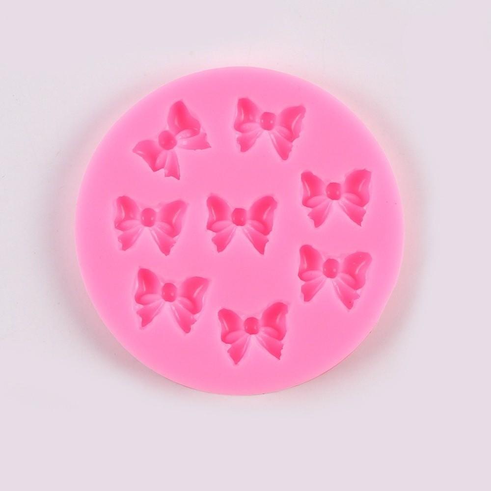 Bowknot Cake Pop Accessories DIY Chocolate Candy Baking Mold Silicone Fondant Molds  Kitchen