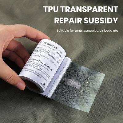 Outdoor Tent Repair Tape Tear-Resistant Waterproof Self Adhesive Patch TPU Multifunctional Sticker Camping