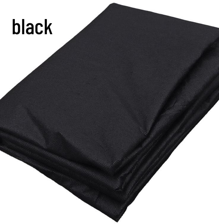 Thin Black & White Fusible Non-Woven Interlining - Single-Sided Adhesive for Clothing Accessories