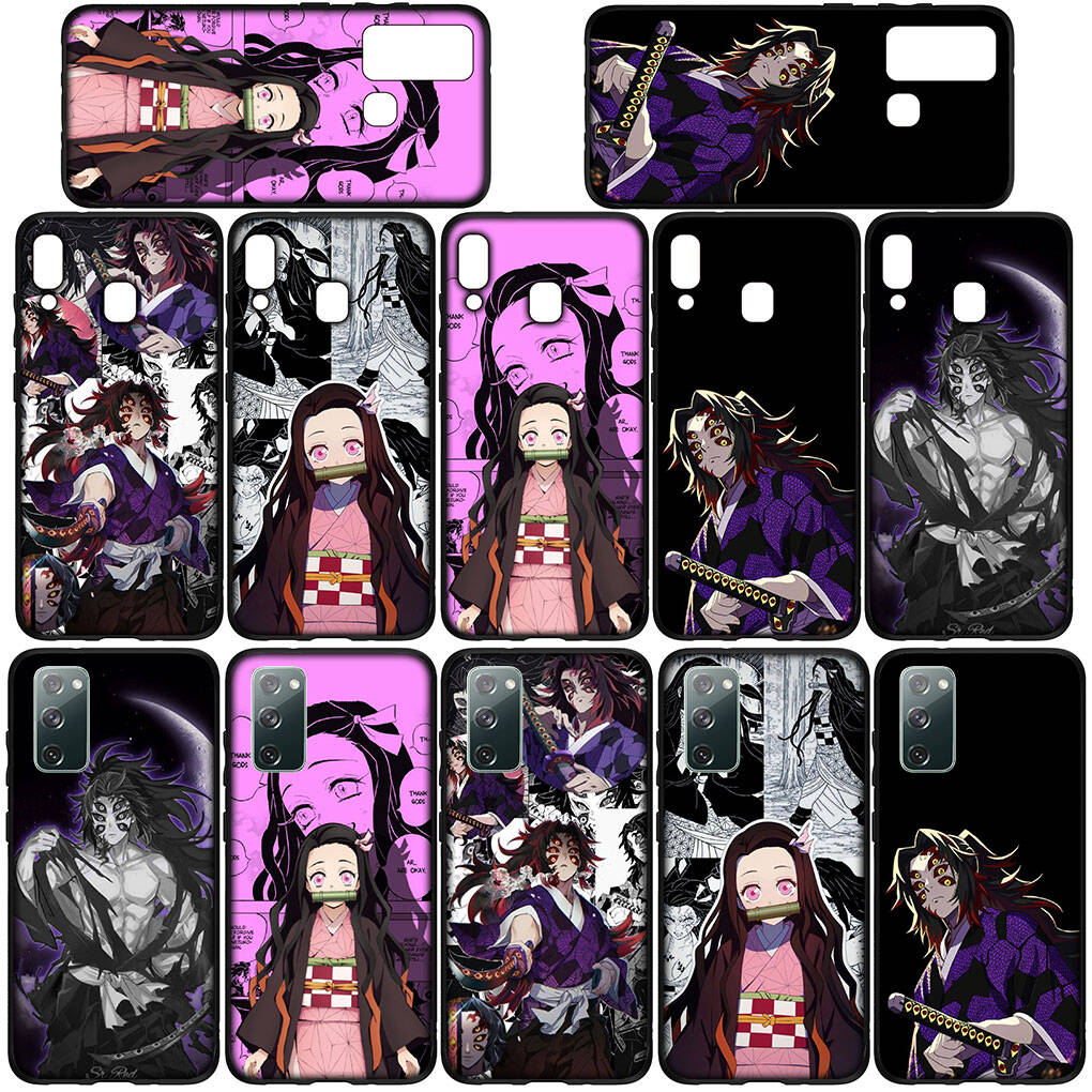 Phone Case for iPhone 17 16 15 Plus XR Huawei P30 P20 Lite Redmi Note 14 12 11 13 Pro Max OPPO A60 A80 A40 A18 A38 Kokushibo Nezuko Demon Slayer Cover
