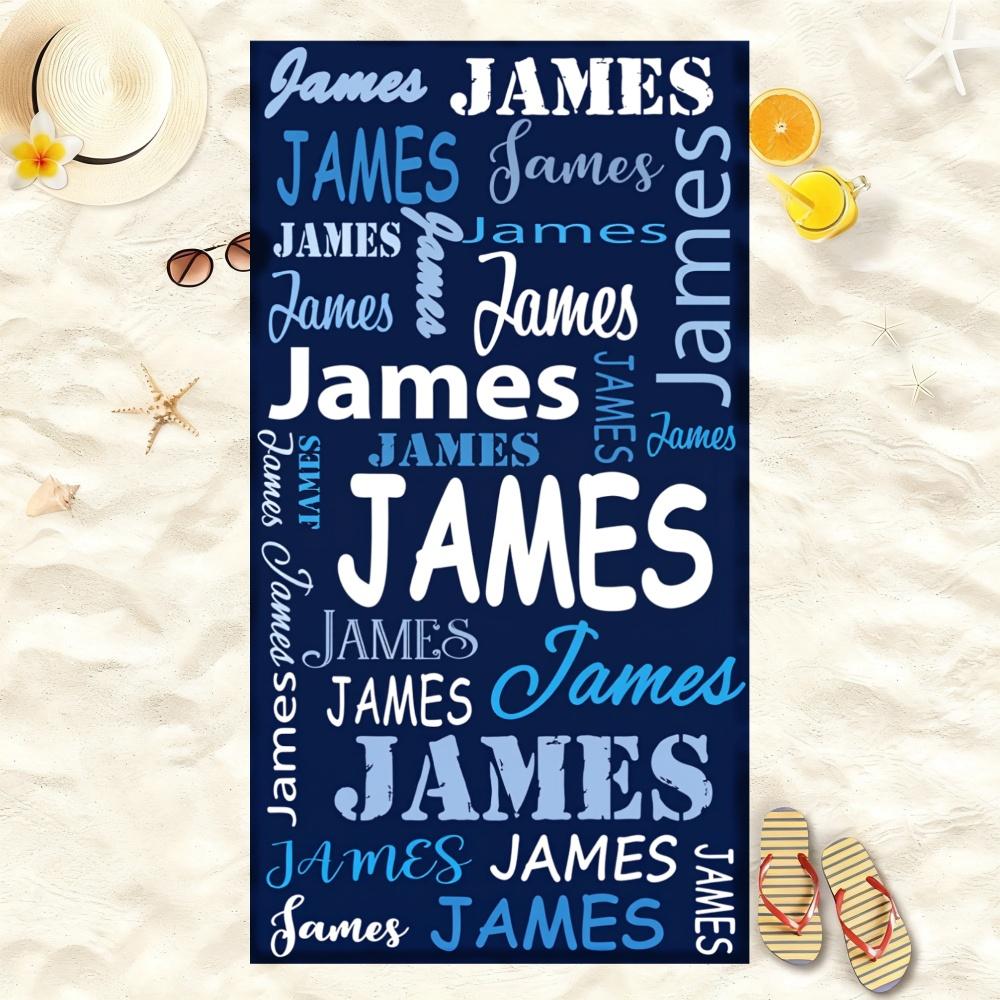 Sea Flower Letter Printed Beach Towel Large Size Foldable Portable Soft Shower Bath Towel For Travel Camping Yoga Travel Towel