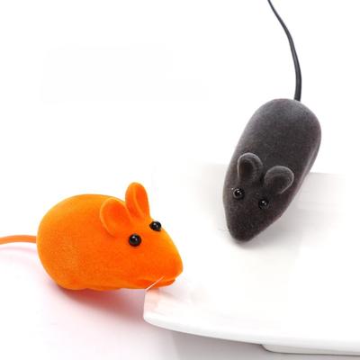 4pcs Random Color Big Mouse Cat Toy Catnip Simulation Interactive Play Plush Pet Toy