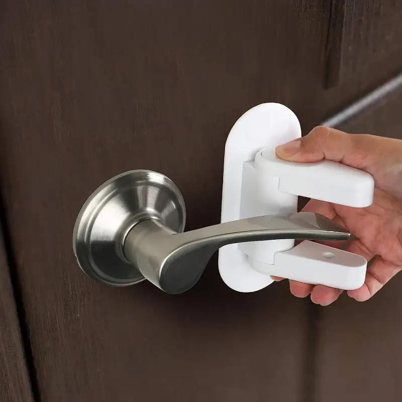 Child Safety Door Handle Lock, Child Anti-pinch Safety Lock Drawer Interior Door Handle Protection Lock