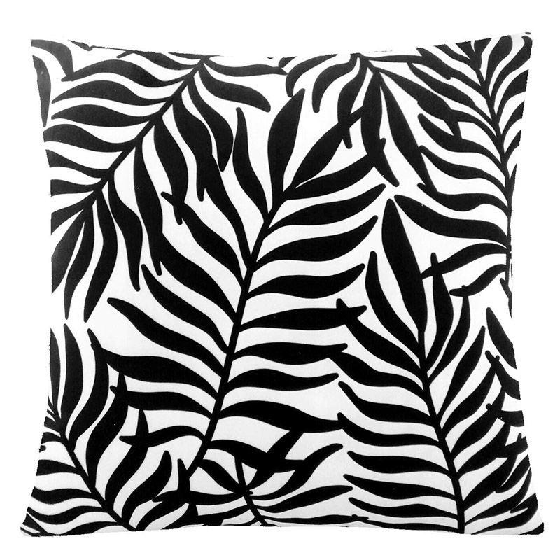 Cover Geometric Cushion Home Sofa Decor Black  White Linen Throw Pillow Case