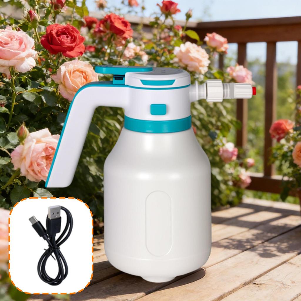 Electric Car Foam Sprayer Spray Bottle Cordless Portable 2000 ml Handheld for Washing