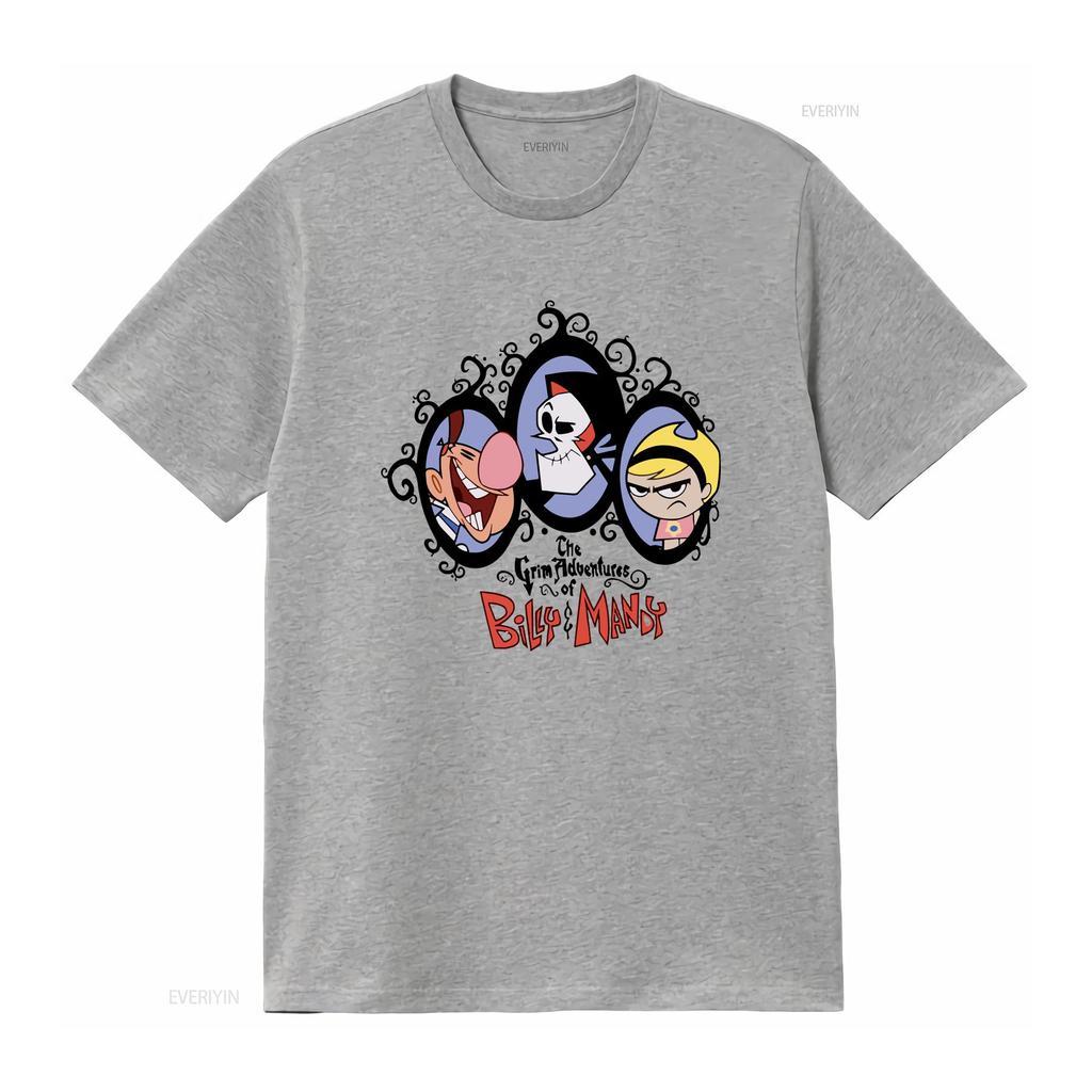The Grim Adventures Of Billy Unisexdy T Shirt Cotton S 5xl Yi383 Vintage Washed Casual Top For Everyday Wear Stylish Versatile