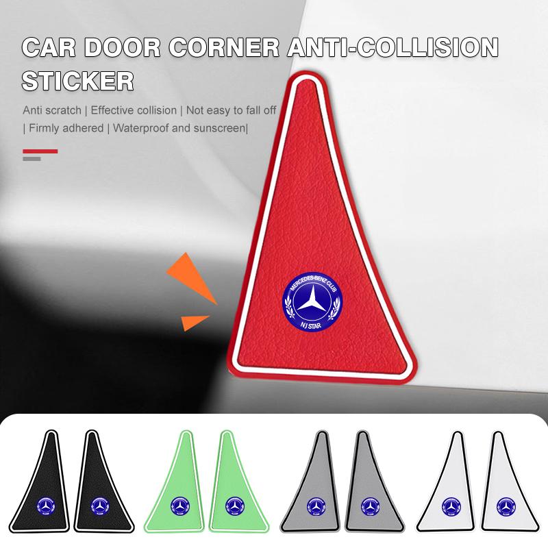D4Car Door Corner Cover Anti-Scratch Crash Protection Sticker For Mercedes Benz CLK GLC W212 C200 C300 W203 W204 W205 W169 W176