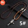 Hi Vintage Charming 12 Styles Mala Tibet Buddhist Long Mantra Wood Beads Sweater Chain Pendant Necklace
