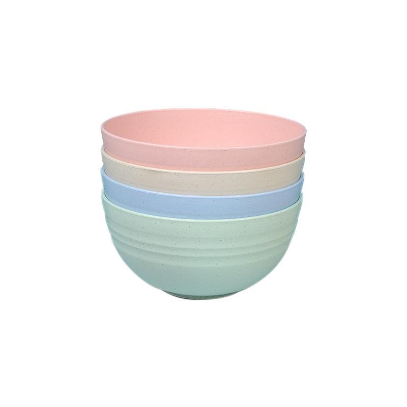 4Pcs Cereal Bowl Set Unbreakable Lightweight Reusable Dessert and Salad Durable Breakfast Soup Dishwasher