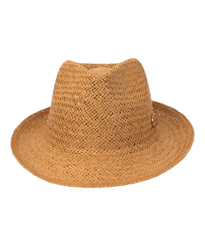 Yunibeosyeolkemiseuteuli Bu Summer Brown Simple Long Fedora