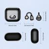 Clip-On Open Ear Air Conduction Earbuds Bluetooth 6.0 Touch Control Digital Display Charging Case Sports Gaming Earphones for iOS Android