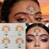 Face Jewel Stickers Iridescent Rhinestone Self Adhesive Removable for Beach Party EDM Festival Makeup Decor