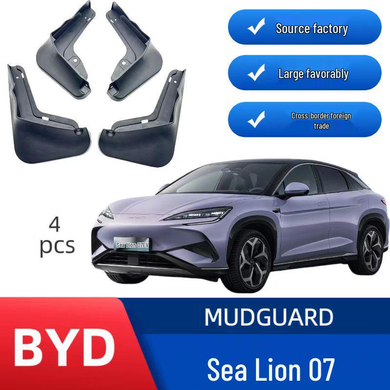 Compatibile con Parafango per Pneumatico Auto BYD Sea Lion 07EV/07DMI, Installazione Senza Fori