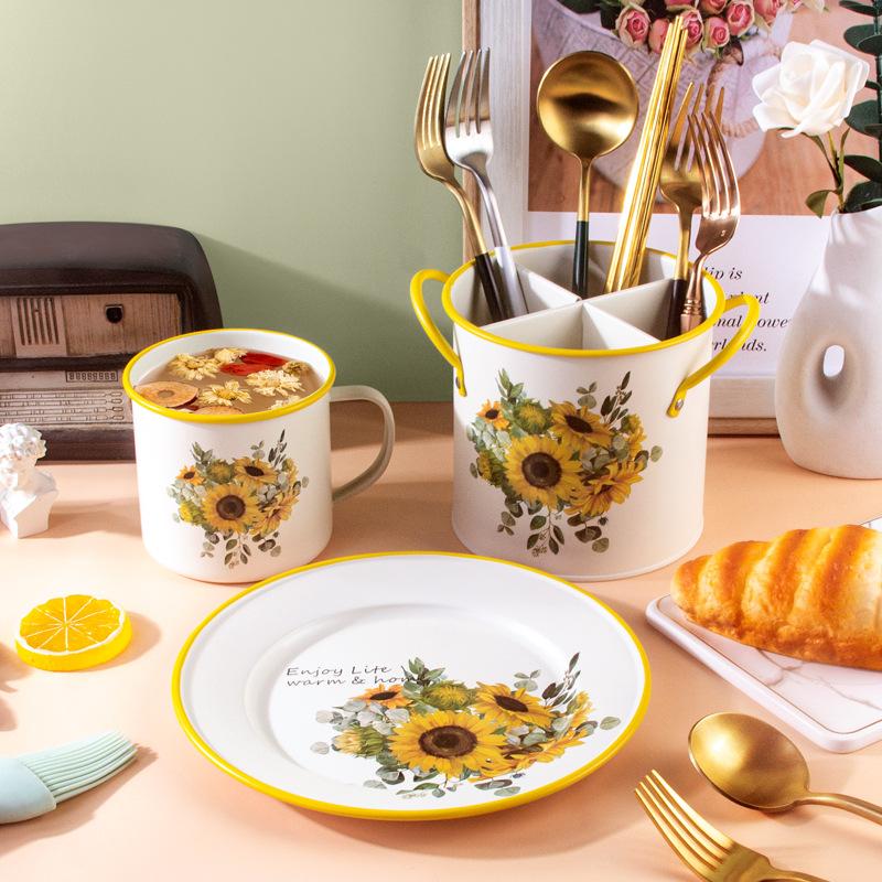 Essstäbchenhalter für die Küche im Vintage-Stil, Abtropfgestell, Gitter-Organizer, Utensilienhalter für Esszimmer, Zuhause, Küchengeschirr, Rohrregal, Dekor