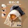 New windproof cycling scarf integrated hat for men and women, winter cycling warm artifact, cold-proof helmet, inner tank headgear