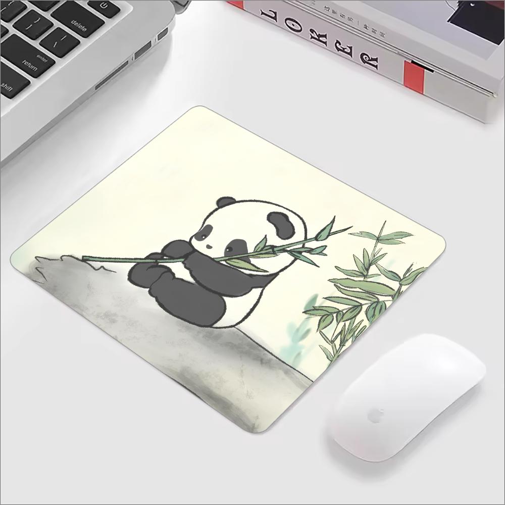 Cute Panda Design Mouse Pad PC Gaming Laptops Mousepad Gamer Carpet Keyboard Mat Desk Protector Anime Cartoon Mause Pads 18X22CM