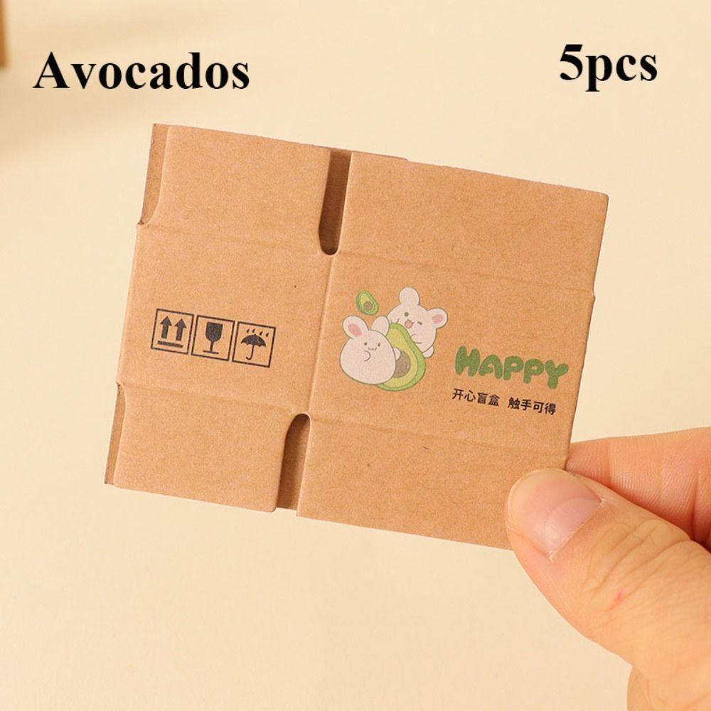 5Pcs 6 Styles Carton Express Box 1:12 Doll House Decor New Decor Toy  Dollhouse Decoration