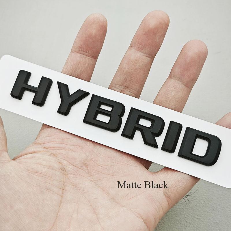 3D ABS Car Letters Logo HYBRID Sticker Side Fender Badge Rear Trunk Emblem For Mercedes Benz S Class C300 E300 GLE350 GLC300
