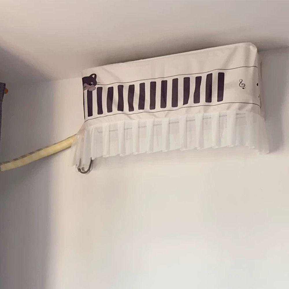 Cartoon Pattern Air Conditioning Cover Elastic Bands Air Conditioning Curtain  Room Decor