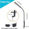 Clamp on Lamp, LED Desk Lamp, 18W, 3000 LMS, 3 Color Modes, 16 Brightness Levels, CRI>95, 0.5H/1H Timer, Eye-Caring Task Lamp with Remote for