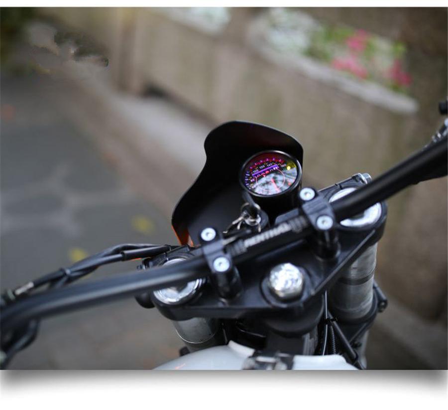 Universal Odometer Speedometer KM/H MPH For 12V Motorcycle Electromobile Boat