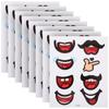 10 Sheets Paper Stickers Lip Gloss Child Student Scrapbook Cartoon for Kids DIY Mouth Labels Crafts