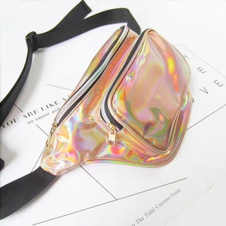 Fashion Laser Hüfttasche, Street Trend, Persönlichkeit, Bunt Sportlich, Einzel Schulter Umhängetasche, Sporttasche, Brusttasche