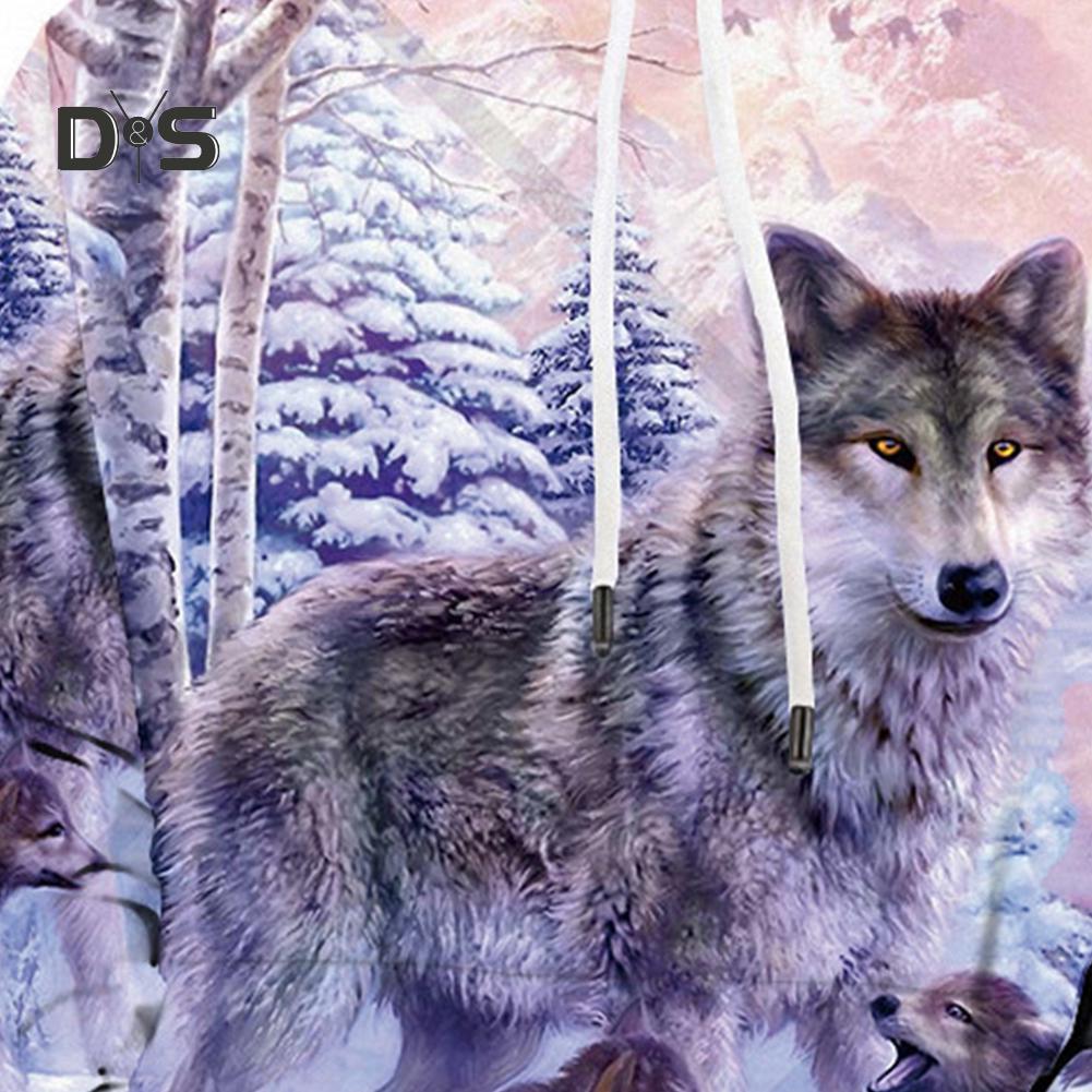 purple wolf moletom com capuz