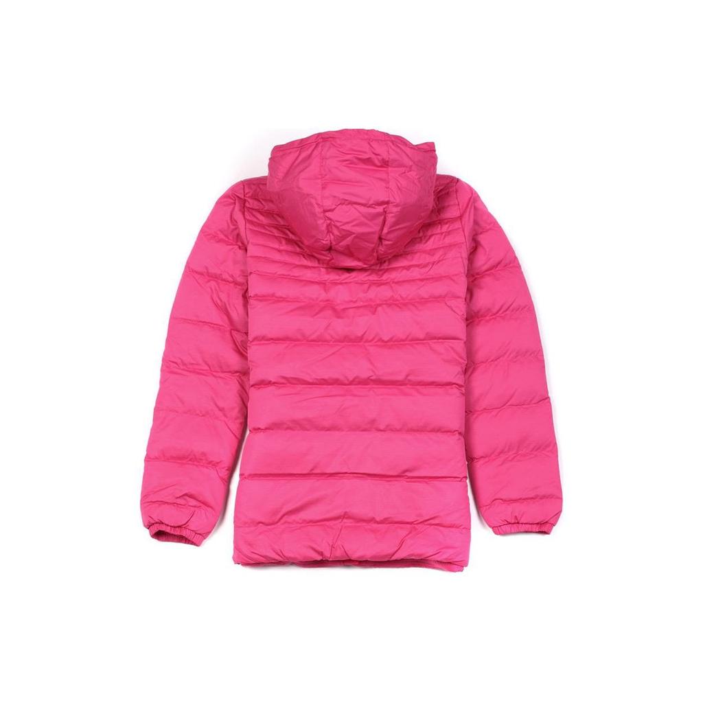 Adidas Kapuzen-Midilänge Daunenjacke mit Logoprint Damenjacke Rot G69627