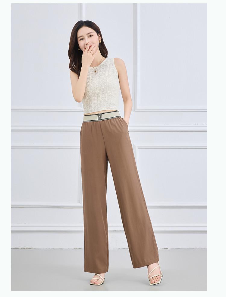 [Wide Leg Pants] Summer Fashion Commuting Elastic Ribbon High Waist Slimming Pants for Children