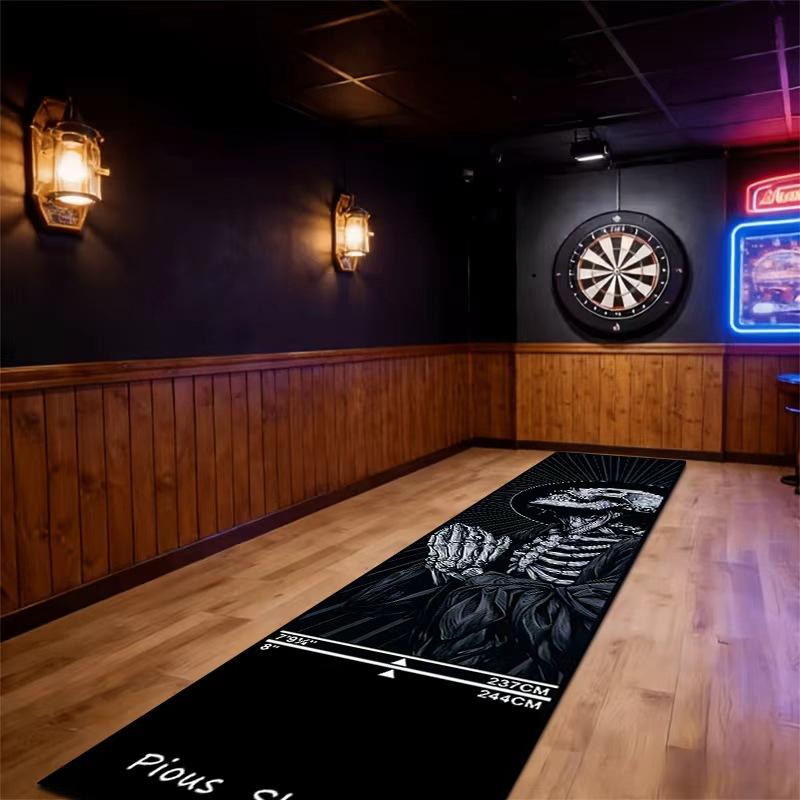 Covorașul de Darts Anti-Alunecare și Rezistent la Uzură Este Special Conceput Pentru Baruri de Acasă și Arcade de Jocuri. Este o covoraș de darts ușor de curățat