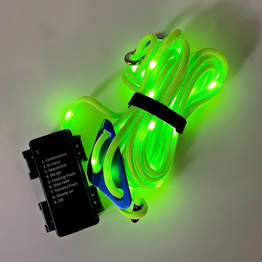 Luminous Camping Rope Light Waterproof 6mm Tent  Windproof  Rope Warning Cord Outdoor Night Warning Rope Atmosphere Lamp