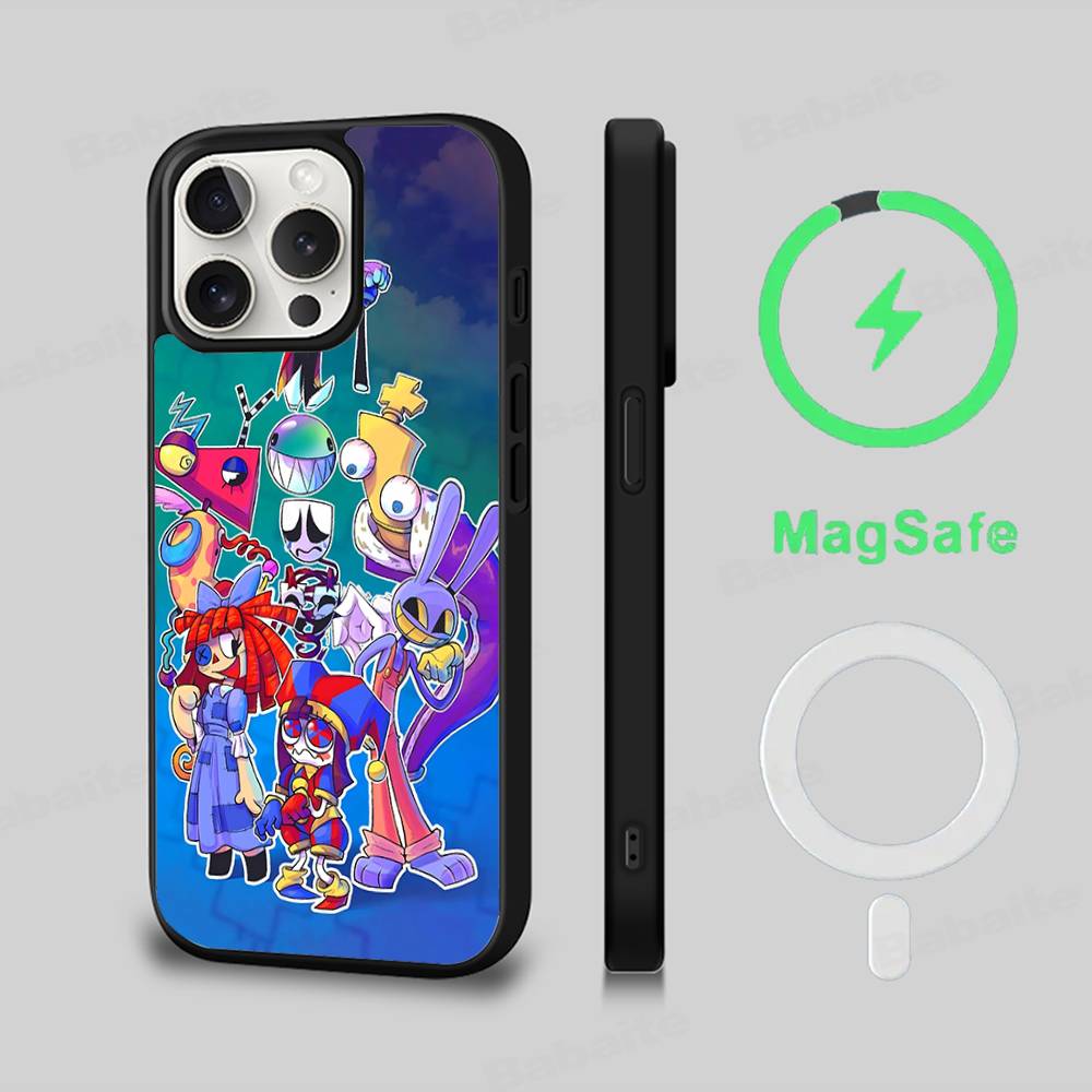 

Amazing Digital Circus Phone Case Magnetic Case For IPhone 16 14 13 12 11 15 Pro Max Plus For Magsafe Wireless Charge Cover iPhone 14